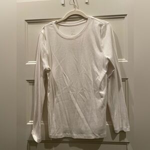 A New Day Cream Ribbed V-Neck Top